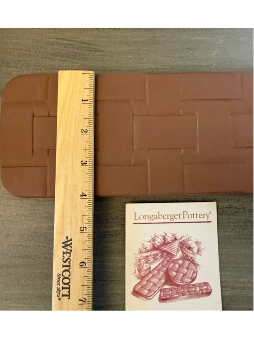 NIB Longaberger Pottery Bread Basket Brick, item number 30074